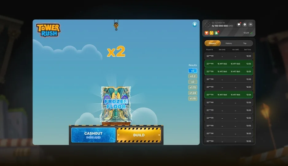 Rush Tower Play Bonus